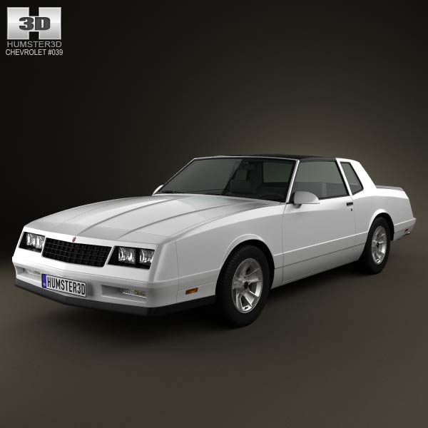 Chevrolet Monte Carlo SS 1986 3D model