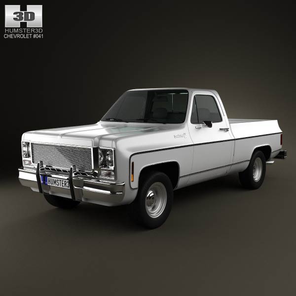 Chevrolet C/K Scottsdale Single Cab Standart Bed 1979 3D model