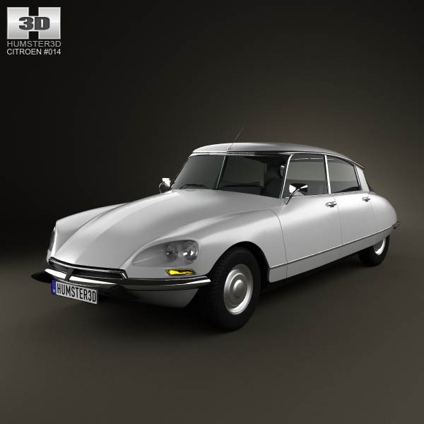 Citroen DS 4-door Sedan 1970 3D model