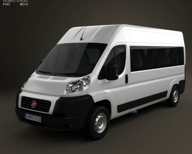 Fiat Ducato Minibus 2012 3D Model