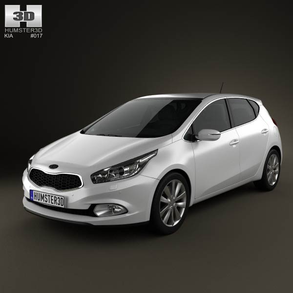 Kia Ceed hatchback 5-door 2013 3D model