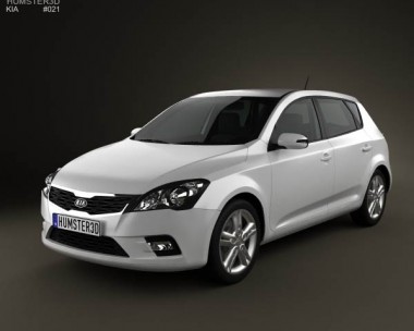 Kia Ceed hatchback 5-door with HQ Interior 2011 3D Model