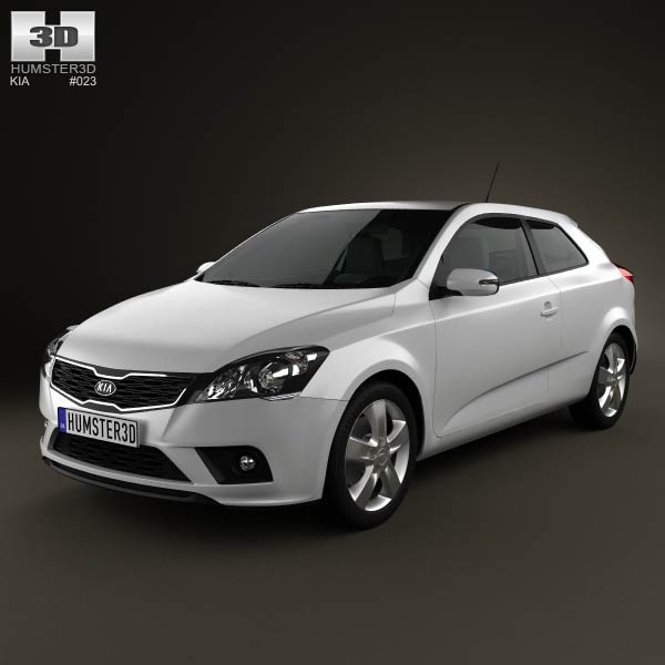 Kia Pro Ceed with HQ Interior 2011 3D model