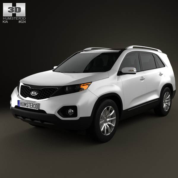 Kia Sorento with HQ Interior 2011 3D model