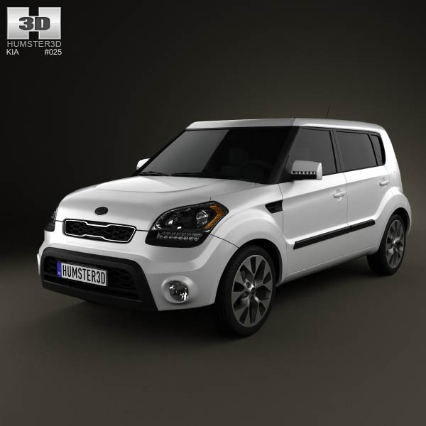 Kia Soul with HQ Interior 2012 3D model
