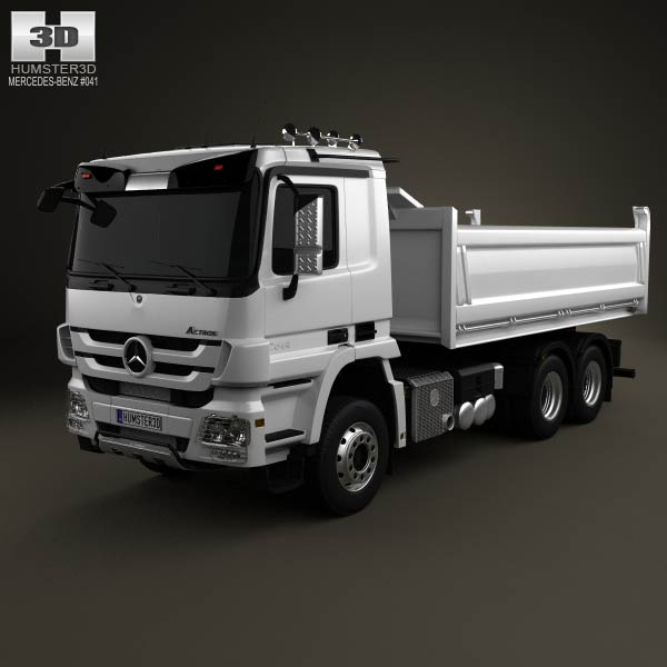 Mercedes-Benz Actros Tipper 3-axle 2011 3D model