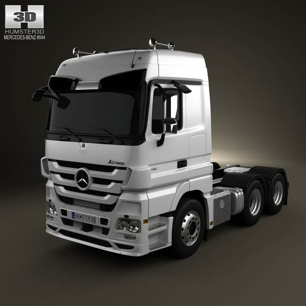 Mercedes-Benz Actros Tractor 3-axle 2011 3D model