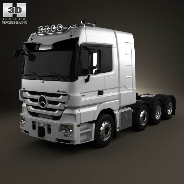 Mercedes-Benz Actros Tractor 4-axle 2011 3D model