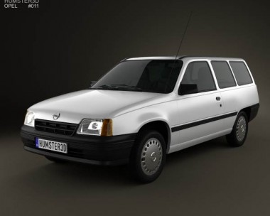 Opel Kadett E Caravan 3-door 1984-1991 3D Model