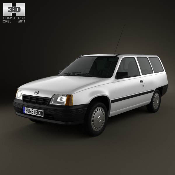 Opel Kadett E Caravan 3-door 1984-1991 3D model