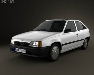 Opel Kadett E Hatchback 3-door 1984-1991 3D Model