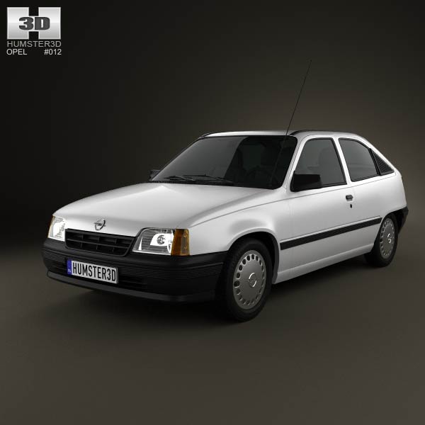 Opel Kadett E Hatchback 3-door 1984-1991 3D model