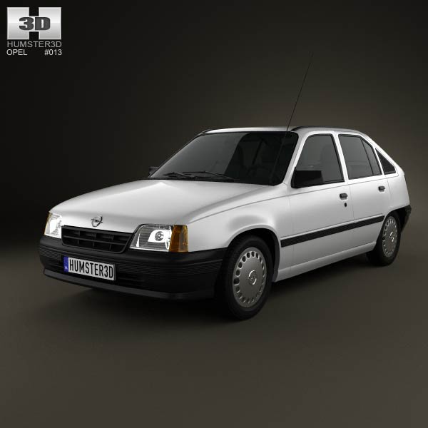 Opel Kadett E Hatchback 5-door 1984-1991 3D model