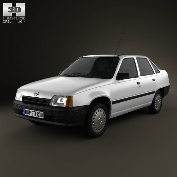 Opel Kadett E Sedan 1984-1991 3D model