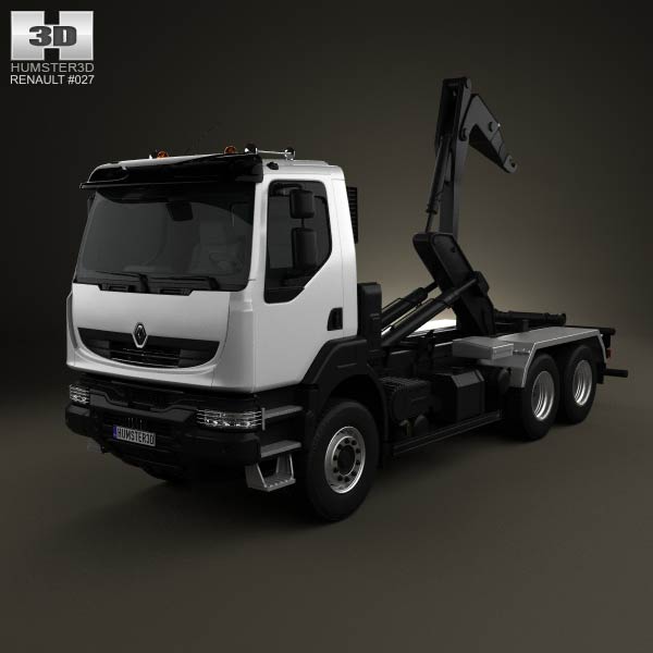 Renault Kerax Hook Loader 2011 3D model