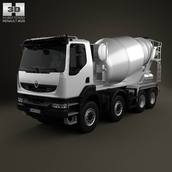 Renault Kerax Mixer 2011 3D model