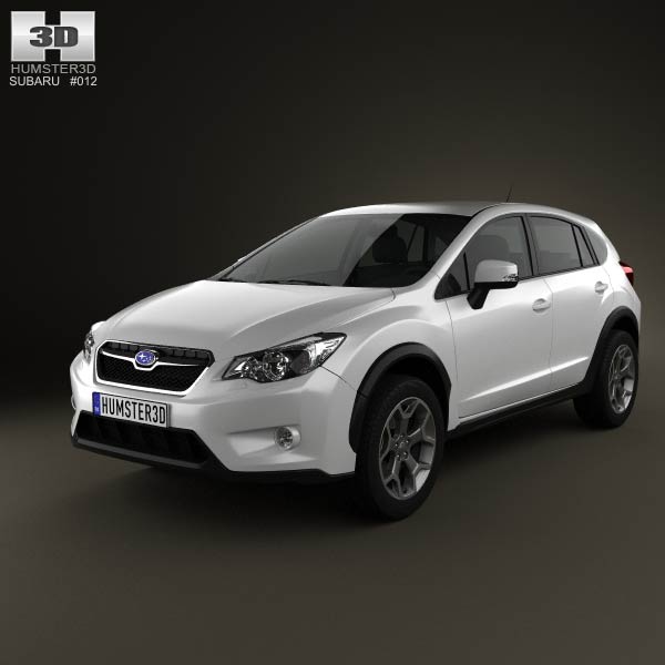 Subaru XV with HQ Interior 2012 3D model