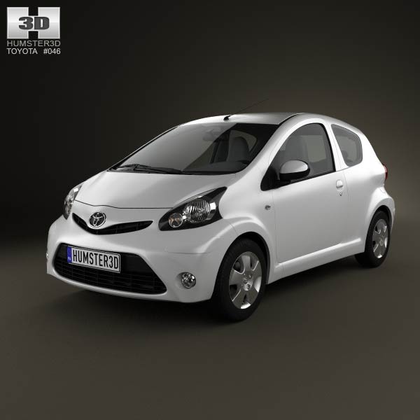 Toyota Aygo 3-door 2012 3D model