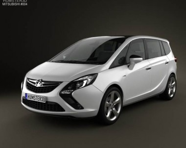 Vauxhall Zafira Tourer 2012 3D Model