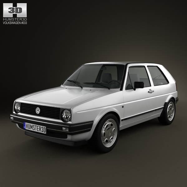 Volkswagen Golf Mk2 3-door 1983 3D model