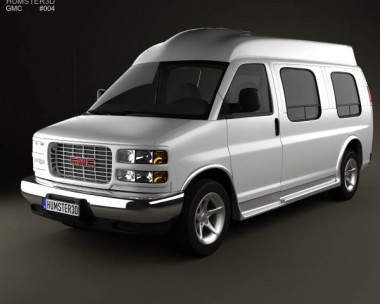 GMC Savana Cargo Van YF7 Upfitter 1997 3D Model