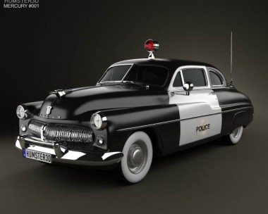 Mercury Eight Coupe Police 1949 3D Model