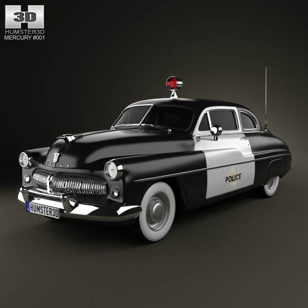 Mercury Eight Coupe Police 1949 3D model