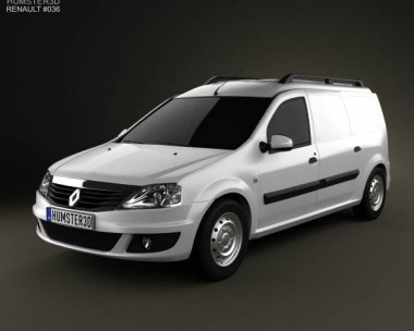 Renault Logan Van 2011 3D Model