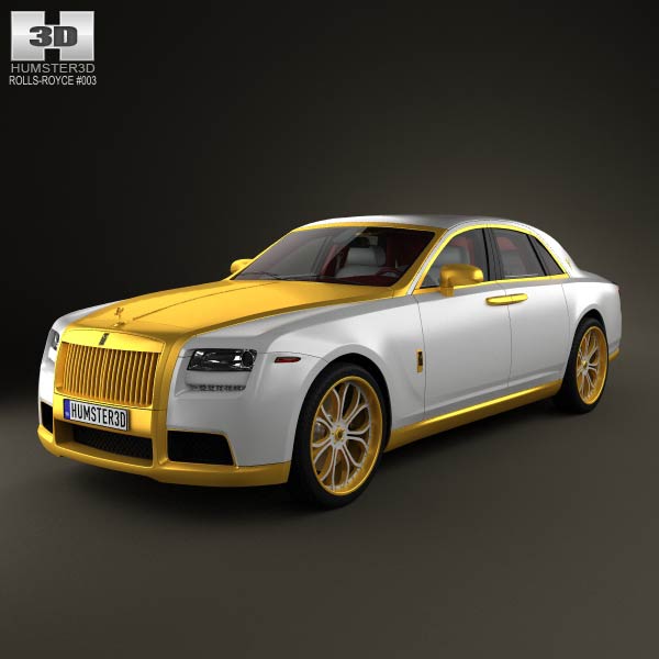 Rolls-Royce Ghost Diva Fenice Milano with HQ Interior 2012 3D model