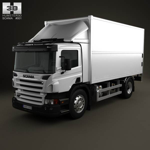 Scania P Box 2011 3D model