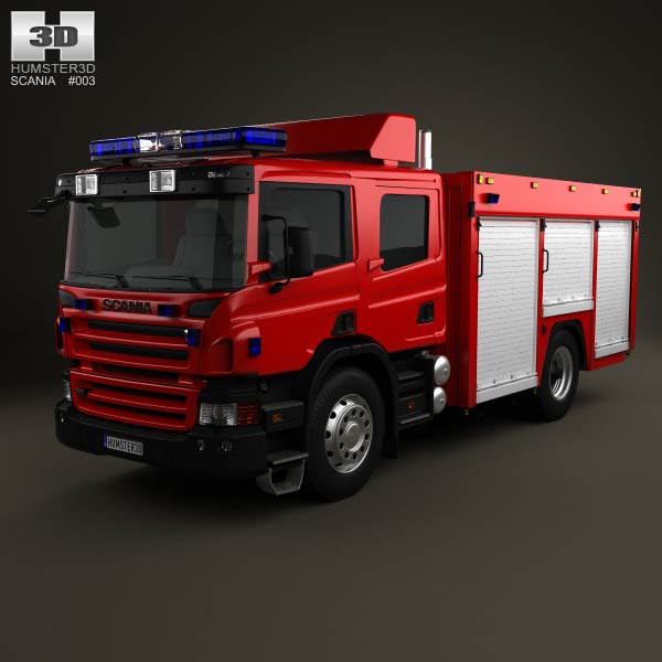 Scania P Fire Truck 2011 3D model