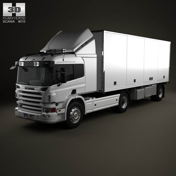 Scania P Tractor Trailer 2011 3D model