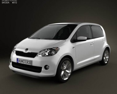 Skoda Citigo 5-door with HQ Interior 2013 3D Model