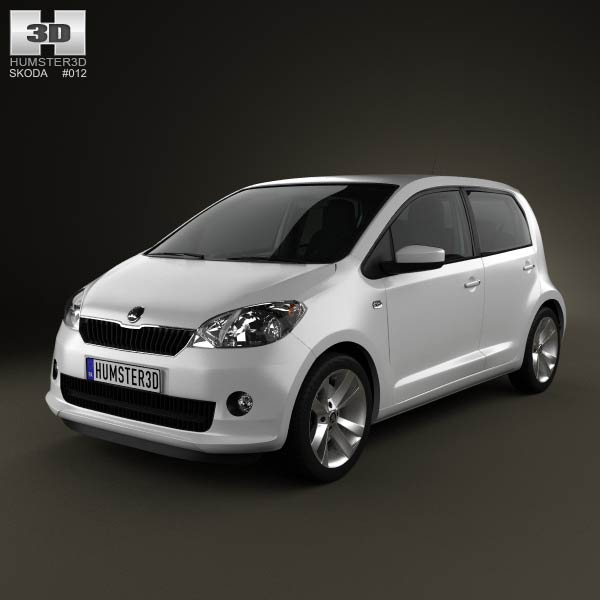 Skoda Citigo 5-door with HQ Interior 2013 3D model