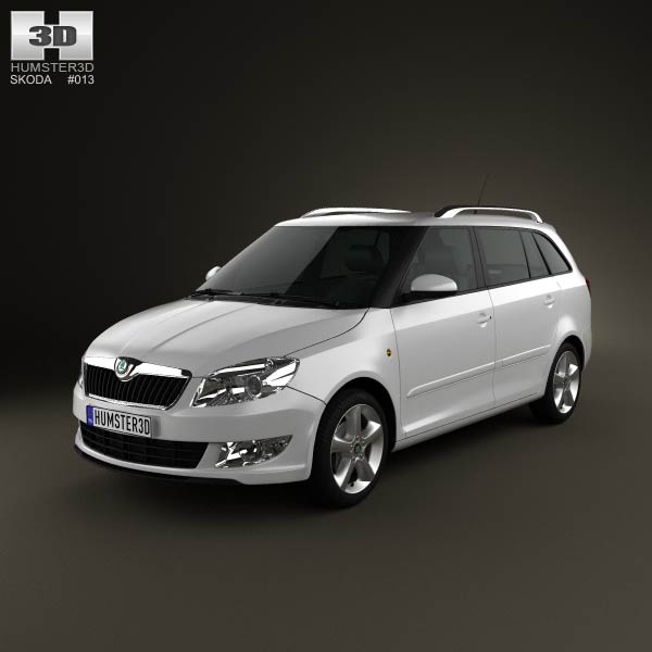 Skoda Fabia Combi Greenline 2011 3D model