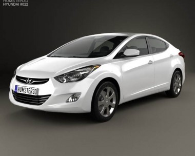 Hyundai Elantra (i35) Sedan 2012 3D Model