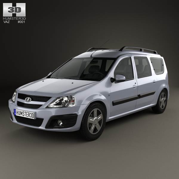 Lada Largus 2012 3D model