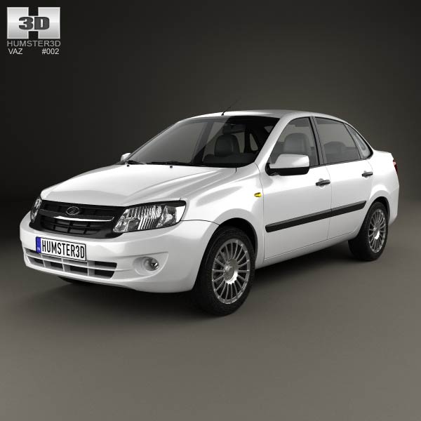 Lada Granta sedan 2012 3D model