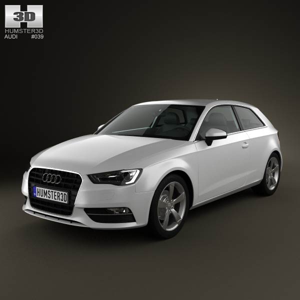 Audi A3 Hatchback 3-door 2013 3D model