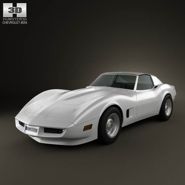 Chevrolet Corvette Stingray (C3) Coupe 1973 3D model