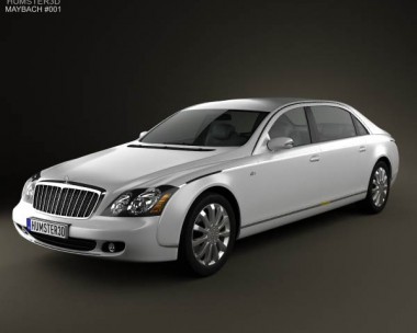 Maybach 62S 2011 3D Model