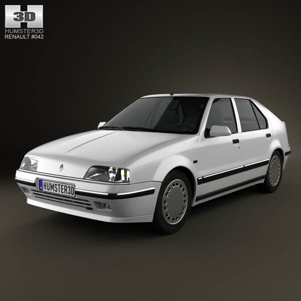 Renault 19 5-door hatchback 1988 3D model