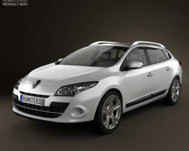 Renault Megane Estate 2011 3D Model
