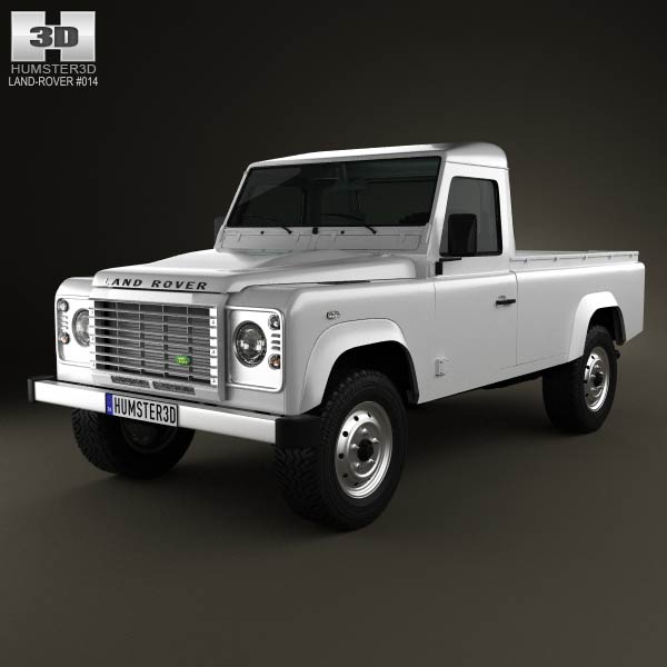 Land Rover Defender 110 pickup 2011 3D model