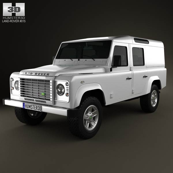 Land Rover Defender 110 Utility Wagon 2011 3D model