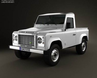 Land Rover Defender 90 pickup 2011 3D Model