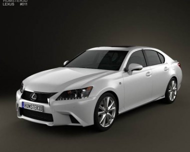 Lexus GS F Sport hybrid (L10) 2012 3D Model