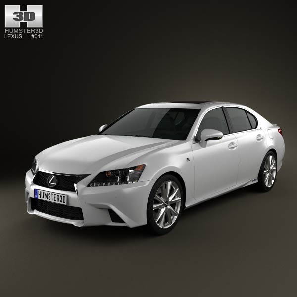 Lexus GS F Sport hybrid (L10) 2012 3D model