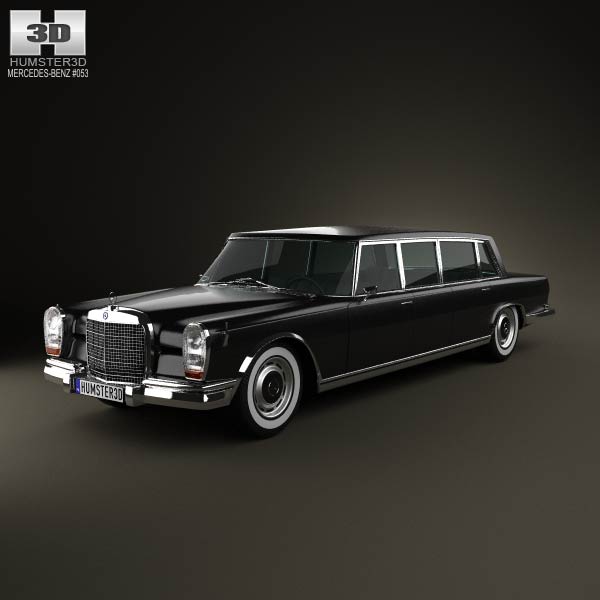 Mercedes-Benz 600 W100 Pullman 1964 3D model
