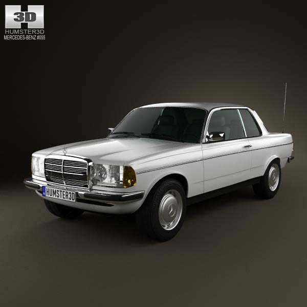Mercedes-Benz E-Class W123 coupe 1975 3D model